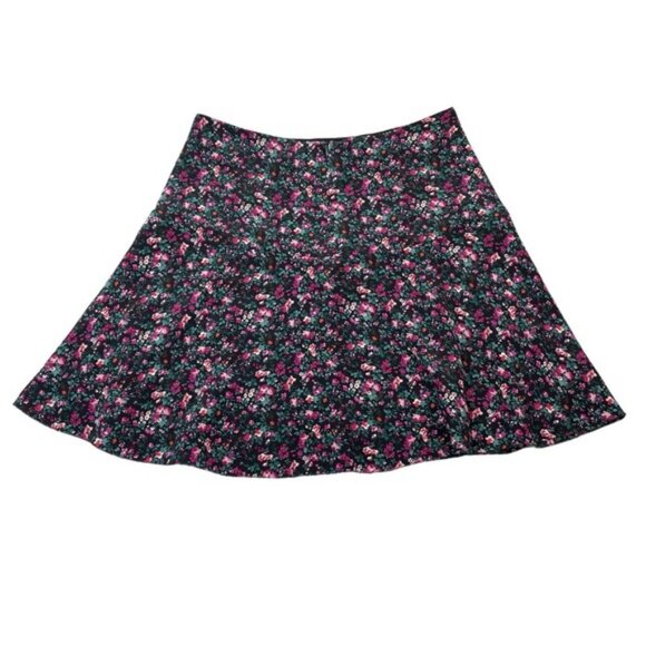 NWT WILFRED Terrasse 100% Silk Floral Mini Skirt Sz 2 Black Confucius - Picture 4 of 4